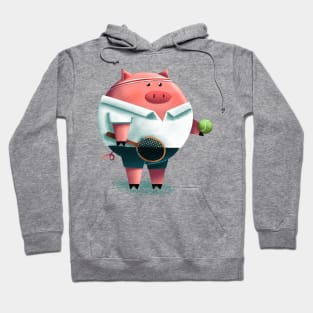 Tennis Pig Hoodie